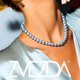 thumbnail image 2 of Collar Perlas de Cristal Austriacas Zvezda Plata 0.925 Mujer azul Unitalla, 2 of 4