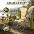 thumbnail image 5 of Alvantor Oversized Folding Camping Chair, Heavy Duty Outdoor Chair with Cup Holder Storage and Cooler Bag, 500 LBS, Portable for Outdoor Beach Picnic, 5 of 7
