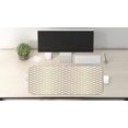 thumbnail image 2 of Geometric Computer Mouse Pad, Interwoven Style Hexagonal Shaped Models Forming Netted Pattern, Rectangle Non-Slip Rubber Mousepad Large, 31" x 12" Gaming Size, Pale Camel White, by Ambesonne, 2 of 2