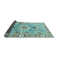 thumbnail image 2 of Ahgly Company Indoor Rectangle Abstract Light Blue Modern Area Rugs, 2' x 5', 2 of 4