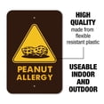 thumbnail image 2 of Peanut Allergy Yellow Warning Sign Home Business Office Sign, 2 of 6