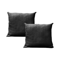 Fabstyles Herringbone Stripe Cushion Set of 2 with Poly-Insert Included