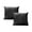 Black, variant on Fabstyles Herringbone Stripe Cushion Set of 2 with Poly-Insert Included
