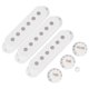 thumbnail image 2 of Pickup Guitarra eléctrica Cubierta 6 Agujero Sola Bobina Interruptor de Punta Titular Tono Perillas Set Blanco, 2 of 8