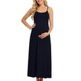 thumbnail image 2 of CHUMUD Robe d'Été de Maternité pour Femmes avec Bretelles Spaghetti, Encolure Ronde et Taille Empire, Tissu Extensible pour Augmenter le Ventre, Idéale pour les Tenues Décontractées, Séances Photo de Maternité, Sorties Quotidiennes, 2 of 9