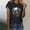 4Black, variant on Drses ‌‌Women's Dia De Los Muertos T-Shirt - Sugar Skull & Skeleton Graphic Short Sleeve Tee for Day of The Dead (Sizes S - 2XL)
