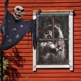 thumbnail image 3 of Halloween Ventana Decoración Horror Pelo Mujer Horror Ventana Fondo Halloween Ventana Cartel Decoración, 3 of 5