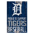 thumbnail image 1 of Detroit Tigers Sign 11x17 Wood Proud to Support Design, 1 of 1