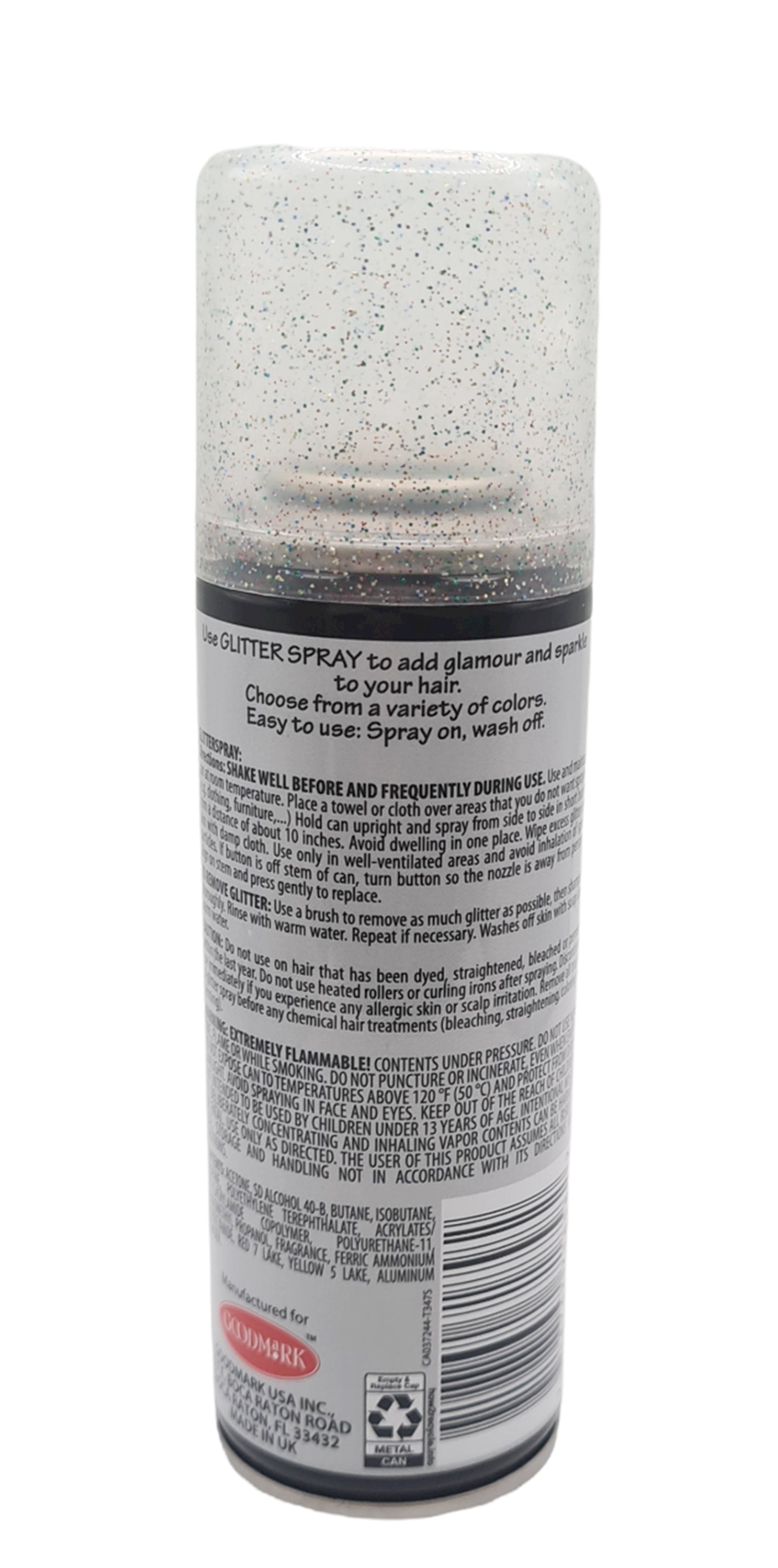 Glitter Hair Spray, Multicolor, Halloween Accessory by Goodmark