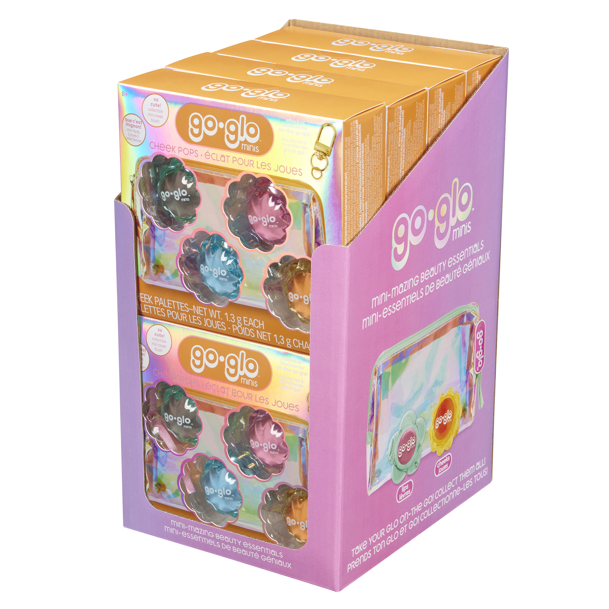 Go Glo Multi Colour Mini's Cheek Pop Set, Ages 8+, Unisex