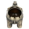 thumbnail image 4 of Vintage Elephant Windproof Ashtray with Lid Portable Cigarette Odor Ashtray Holder Desktop Smoking Tobacco Ash Tray for Home Office Decoration Standing Bronze Ashtray with Elephant-Shape, 4 of 8