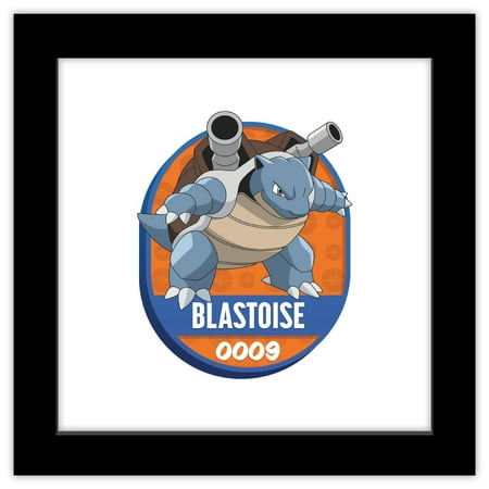 Gallery Pops® Pokémon - All-Time Favorites #0009 Blastoise Wall Art, Black Framed Version