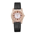 thumbnail image 1 of PVCS Fashion Faux Leather Watch Rhinestone Roman Scale Female Watch, 1 of 2