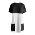 thumbnail image 4 of Honeeladyy Women's Short Sleeve Lightweight Casual Loose Long Tunic Dress With Pockets Women's simple dresses, 4 of 5