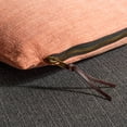 thumbnail image 4 of SAFAVIEH Idalena Solid Pillow, 18" x 18", Light Orange, 4 of 6