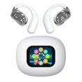thumbnail image 1 of True Wireless Open Ear Bluetooth Earbuds, Waterproof Touch Screen Display Bluetooth 5.4mm Driver Ergonomic Non Insert Design, Intelligent Touch Screen Open Bluetooth Earphones for Running Fitness, 1 of 7