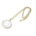 thumbnail image 2 of 5X Magnifier Monocle Lens Necklace Magnifying Glass Loupe (Gold), 2 of 5