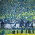 thumbnail image 2 of Klimt, Gustav 26x26 Black Ornate Wood Framed with Double Matting Museum Art Print Titled - Forest Slope In Unterach On The Attersee 1917, 2 of 4