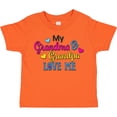 thumbnail image 3 of Inktastic My Grandma and Grandpa Love Me with Hearts Boys or Girls Toddler T-Shirt, 3 of 5