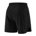 thumbnail image 3 of Aursykel M-5XL Mens Shorts with Zipper Pockets Big and Tall Summer Running Hiking Workout Comfy Short Pants, 3 of 4