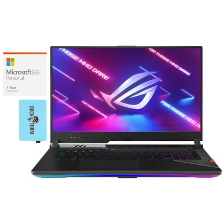 ASUS ROG Strix Scar 17 G733ZW Gaming & Entertainment Laptop (Intel i9-12900H 14-Core, 17.3" 360Hz Full HD (1920x1080), GeForce RTX 3070 Ti, Win 11 Pro) with Microsoft 365 Personal , Hub