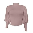 thumbnail image 3 of Vedolay Sweaters Women's Knit Long Sleeve Pullover Crewneck Tunic Fashion Sweaters,B L, 3 of 5
