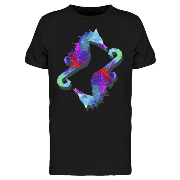 Low Poly Seahorse Gradient Color Tee Men's -Image by Shutterstock