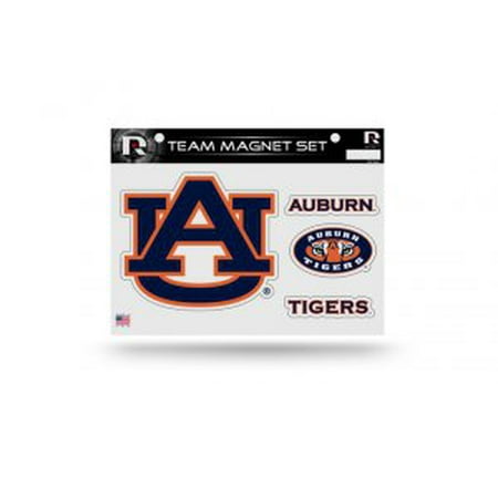 Auburn Tigers Official NCAA 8 inch x 11 inch 3 Piece Team Car Magnet Sheet by Rico Industries