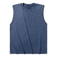 thumbnail image 5 of Mens Tank Top Summer Casual Loose Crewneck Vintage Wash Sleeveless Tee Shirt Lightweight Muscle Shirts, 5 of 5