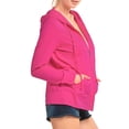 thumbnail image 2 of TheLovely Women's Lightweight Cotton Blend Long Sleeve Zip Up Thin Hoodie Jacket, 2 of 3