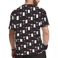 thumbnail image 3 of T Shirt For Men Wine Pattern Sportswear Red Wine Print Fashion T-Shirts Male Funny Tshirt Beach Shor, 3 of 7