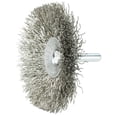 thumbnail image 3 of Weiler 804-17937 3 in. Narrow Face Concave Wheel 0.014 Stainless Steel Wire, 3 of 3