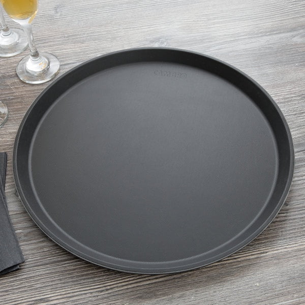 black serving tray