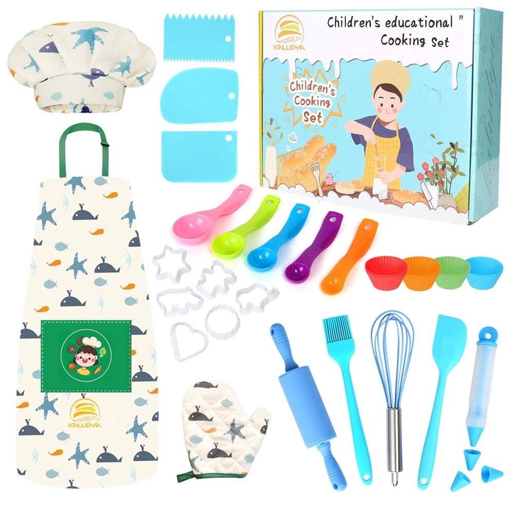 Kids Cooking and Baking Set, 37 Pcs Kids Baking DIY Activity Kit