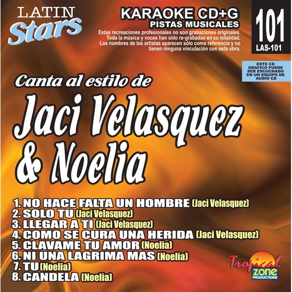Karaoke Latin Stars 101 Jacy Velasquez Y Noelia