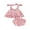 Pink, variant on Suealasg Toddler Girls Summer 2Pcs Outfits Sleeveless Floral Print Camisole and Elastic Shorts Set Baby Girls Beach Party Clothes