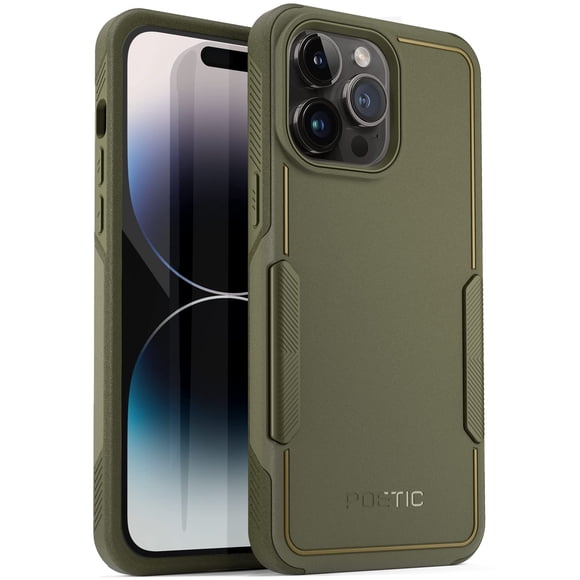 Funda de teléfono Poetic Neon Series para iPhone 14 Pro de 6.1 pulgadas, color verde