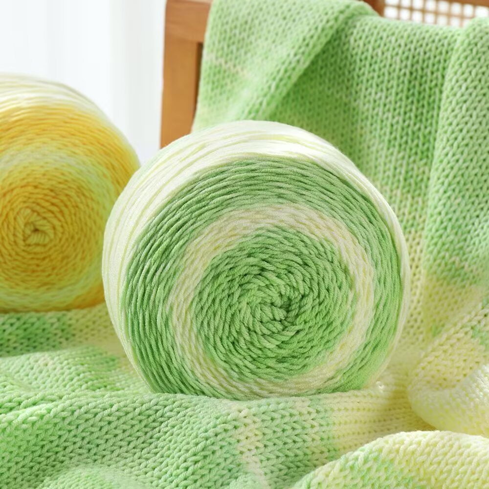 Firefly Hope 400g Ultra-Soft Cotton-Acrylic Blend Yarn, Gradient Variegated Color-Changing Knitting & Crochet Yarn for Scarves/Shawls/Blankets/Craft Projects, Purple Red