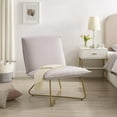 thumbnail image 3 of Kelvin Upholstered Accent Chair (Sherpa), 3 of 19