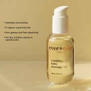 Evereden Soothing Baby Massage Oil 4 fl oz. | Gentle Baby Care | Non-toxic and Fragrance Free | Safe Ingredients