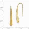thumbnail image 3 of Leslie's 925 Sterling Silver Gold-plated Polished and Brushed Earrings; for Adults and Teens; for Women and Men, 3 of 3
