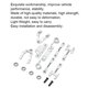 thumbnail image 2 of Tholdsy Accesorios de actualización Sujeción más fuerte con no fácil de deformar Reemplazo de piezas de oruga RC de alto brillo para WPL D12 Kits de construcción modelo Plata Tholdsy FN002029-03, 2 of 4