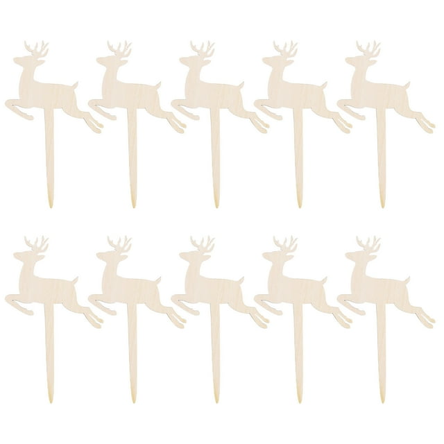 Pompotops Wooden Sign Creative Gardening Plant Label Can Write Insert Ground 10PCS Clearance