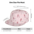 thumbnail image 2 of Flat Bill Trucker Hats for Women Men - Cute Poodle Dog Queen Pink_A Adjustable Flat Baseball Cap Snapback Hats Dad Hats for Men, 2 of 7