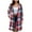 Wine, variant on Women's Plaid Shacket Jacket Trendy Fall Casual Lapel Long Sleeve Button Down Shirt Coat Winter Clothing with Pockets (L, Army Green)