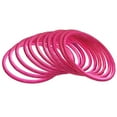 thumbnail image 6 of Efulgenz Pink Wedding Bangles Set Plain Textured Glass Bangles Bollywood Bracelets Bridal Bangle Indian Bangle Set Fashion Jewelry Accessories for Women (24 Pcs) Size 2.8, 6 of 7