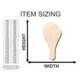thumbnail image 2 of Unfinished Wood Drumstick Shape - Kitchen - Food - Craft - up to 46" DIY 7" / 1/2", 2 of 3