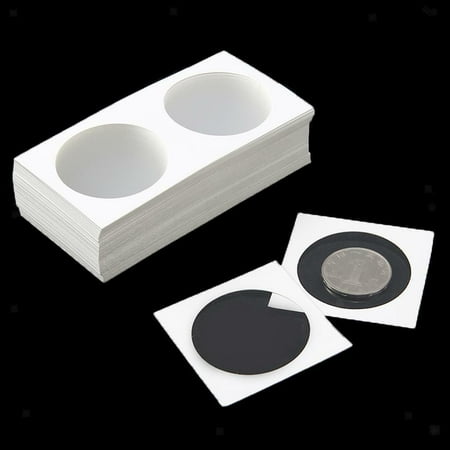 

100PCS Thick Cardboard Coin Holder Coin Flip Storage Protector Collecting