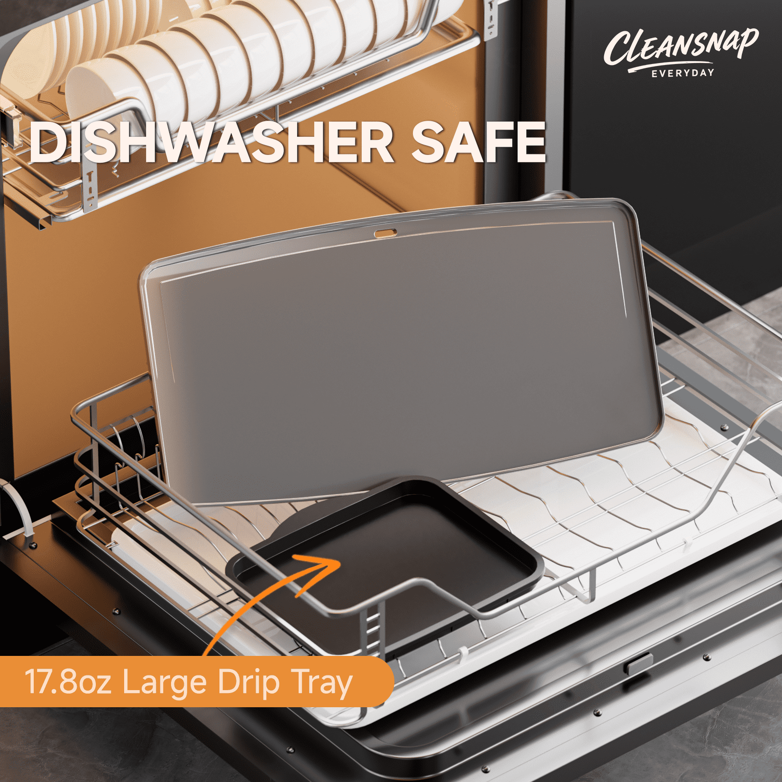 SENSCHEF Cleansnap Everyday 20 inch Electric Griddle, 1700W Rapid Heating, Foldable Anti-Mess Shield, PPG Ceramic Nonstick, Dishwasher Safe, Ocean Blue