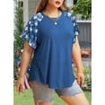thumbnail image 7 of XCHQRTI Womens Plus Size Graphic Tees Faith T-Shirts Christian Tshirt Casual Short Sleeve Tops, 7 of 7